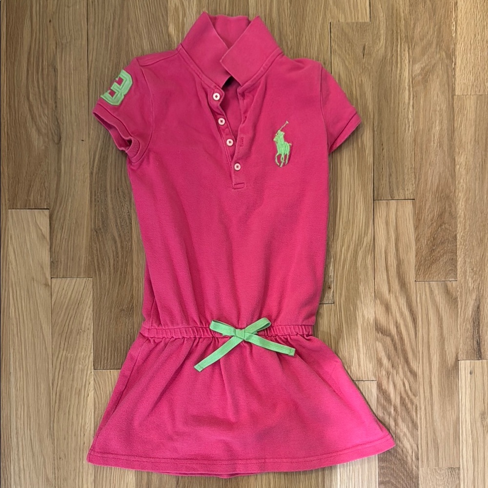 Polo by Ralph Lauren Pink and Green Polo Shirt